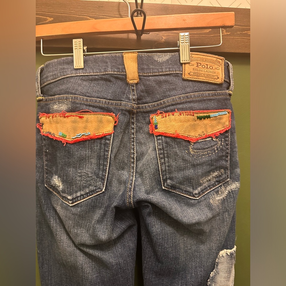 Polo Patchwork Distressed Jeans - image 5